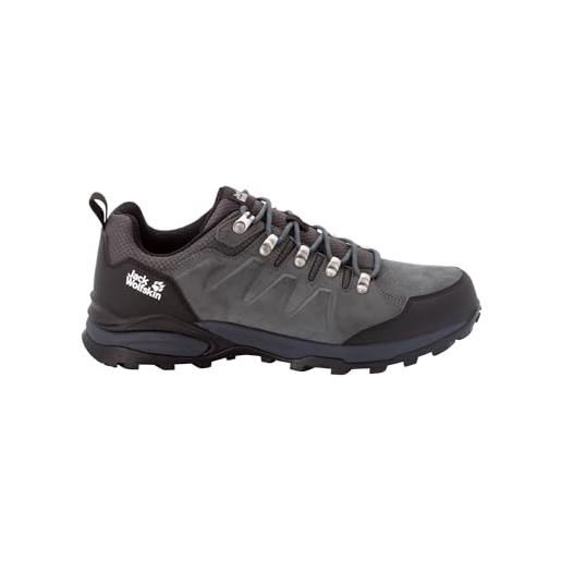 Jack Wolfskin refugio texapore low m, scarpe da passeggio unisex-adulto, kaki phantom, 41 eu