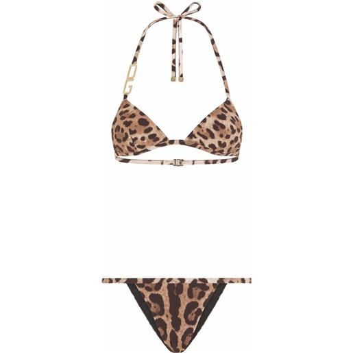 Dolce & Gabbana bikini con stampa - marrone
