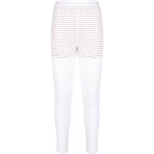 Genny pantaloni semi trasparenti - bianco