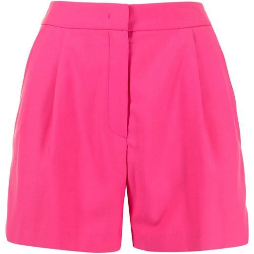 pushBUTTON shorts con pieghe - rosa