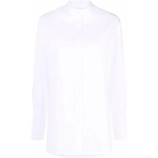 MILA SCHON camicia sartoriale con colletto a cinturino - bianco