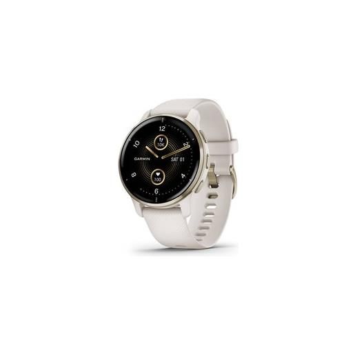 Garmin smartwatch venu 2 plus lunetta cream gold stainless 010 02496 12