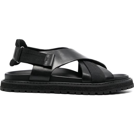 Premiata sandali con design a incrocio - nero