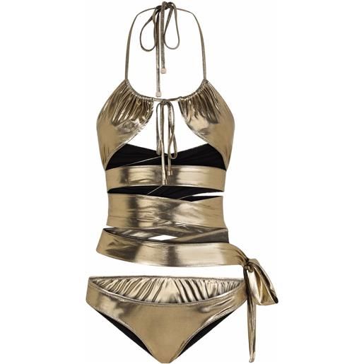 Dolce & Gabbana bikini a portafoglio - effetto metallizzato