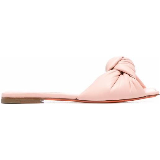 Santoni sandali con nodo - rosa
