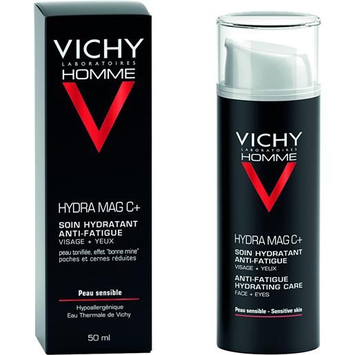 Vichy homme hydra mag c + trattamento idratante anti -fatica viso + occhi 50 ml