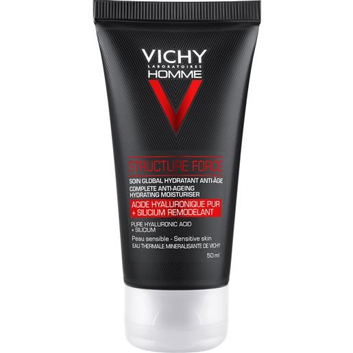 Vichy homme trattamento anti -eta' structure force viso + occhi con acido salicilico e ialuronico ristrutturante per pelle piu' tonica 50 ml