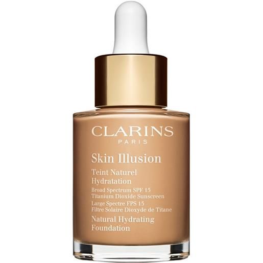 Clarins skin illusion teint naturel hydratation spf15 fondotinta liquido 110 honey