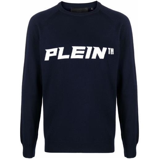 Philipp Plein maglione con stampa - blu