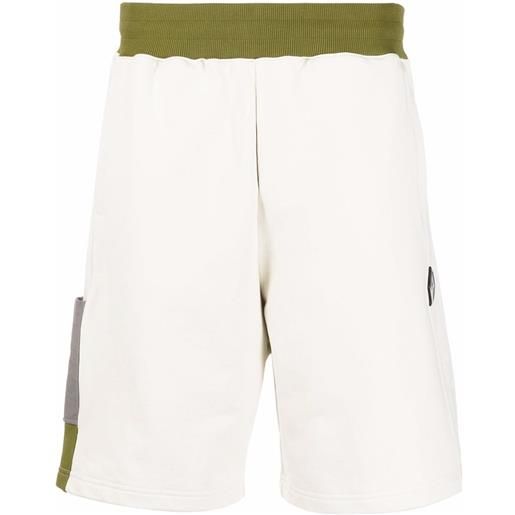 A-COLD-WALL* shorts bicolori con inserti - toni neutri