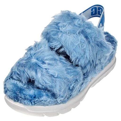 UGG fluff sugar sandal, donna, blue, 38 eu
