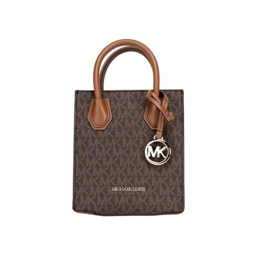 Michael Kors mercer extra-small pebbled leather crossbody bag (brown)