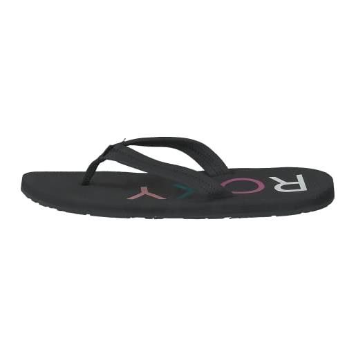 Roxy vista sandal for women, infradito donna, marrone, 36 eu
