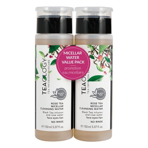 TEAOLOGY value pack rose tea micellar cleansing water 2 x150ml