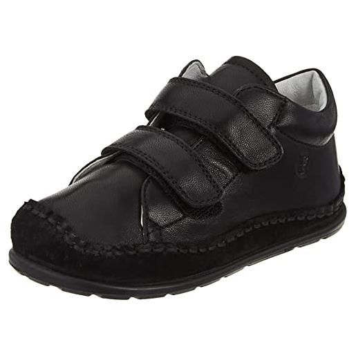 Falcotto smooth 2 vl, sneakers, unisex - bimbi 0-24, nero, 26 eu