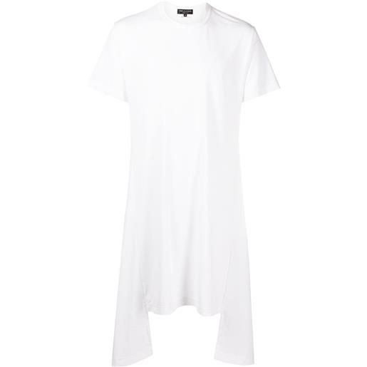 Comme des Garçons Homme Plus t-shirt asimmetrica oversize - bianco