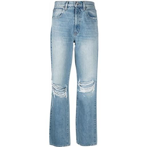SLVRLAKE jeans con effetto vissuto london long time coming - blu