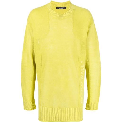 A-COLD-WALL* maglione girocollo - giallo