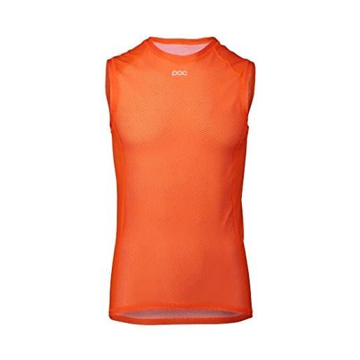 POC essential layer vest, giacca da ciclismo unisex-adult, zink orange, m (55-58cm)