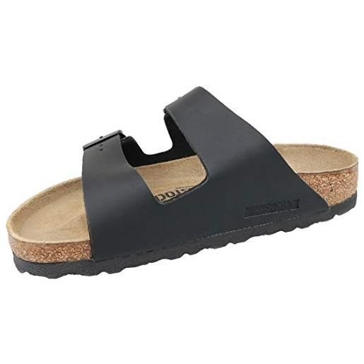 Birkenstock arizona, sandali a punta aperta donna, nero (black black), 40 eu