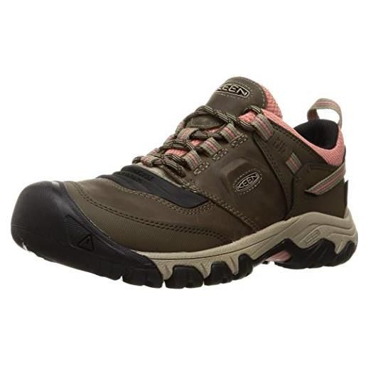 KEEN ridge flex waterproof, stivali da escursionismo donna, steel grey/hydrangea, 36 eu