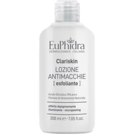 ZETA FARMACEUTICI SpA euphidra clariskin lozione antimacchie esfoliante viso - lozione tonica illuminante e depigmentante - 200 ml