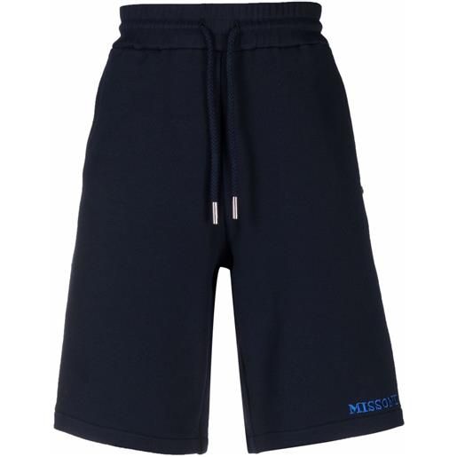 Missoni shorts con effetto jacquard - blu
