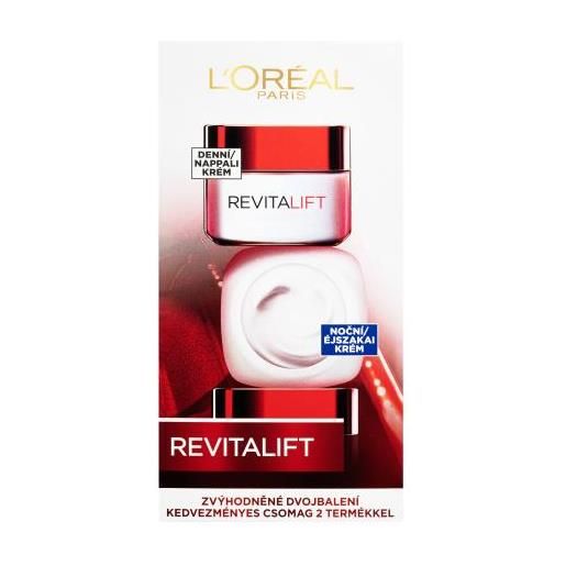 L'Oréal Paris revitalift duo set cofanetti crema giorno revitalift 50 ml + crema viso notte revitalift 50 ml per donna