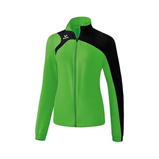 Erima club 1900 2.0 giacca di rappresentanza, donna, green/nero, 46