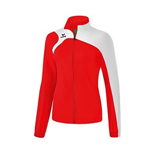 Erima club 1900 2.0 giacca di rappresentanza, donna, rosso/bianco, 46