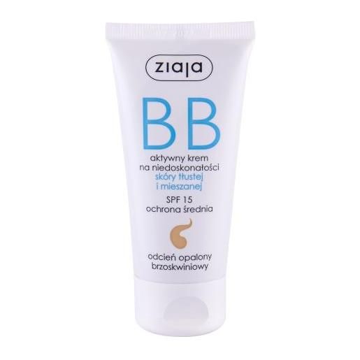 Ziaja bb cream oily and mixed skin spf15 crema bb per la pelle grassa o mista 50 ml tonalità dark