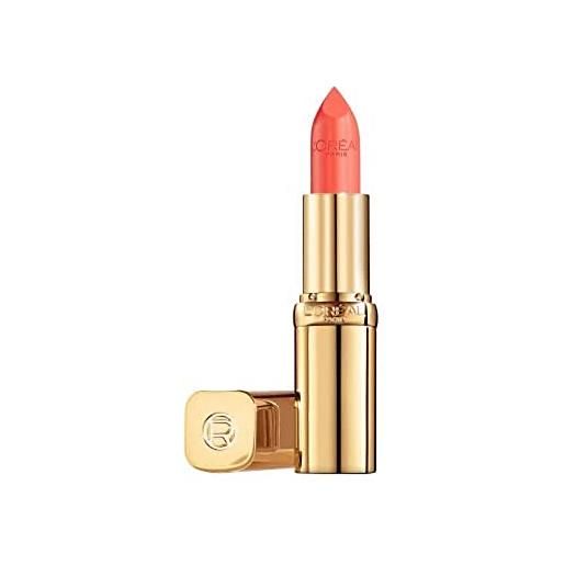 L'Oréal Paris rossetto lunga tenuta color riche collezione standard, finish effetto satinato, 373 magnetic coral
