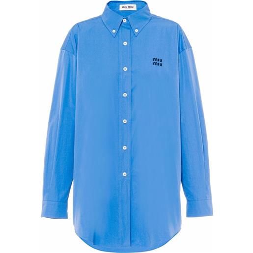 Miu Miu camicia oversize - blu