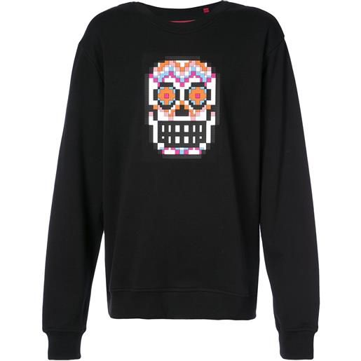 Mostly Heard Rarely Seen 8-Bit muertos skull sweatshirt - nero