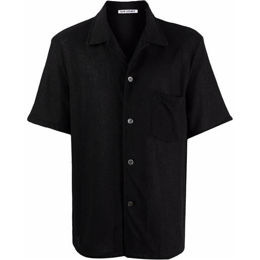 OUR LEGACY camicia a maniche corte - nero