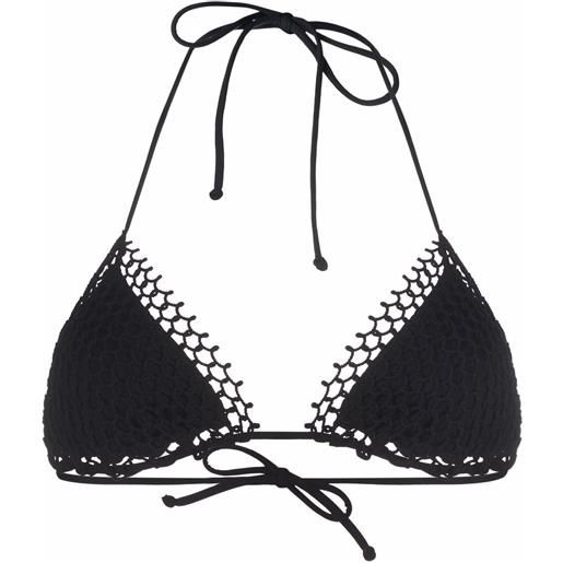 La Perla top bikini con scollo all'americana - nero