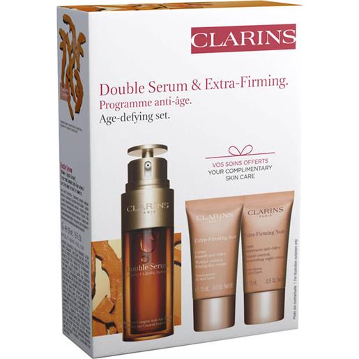Clarins double serum + extra firming cofanetto viso