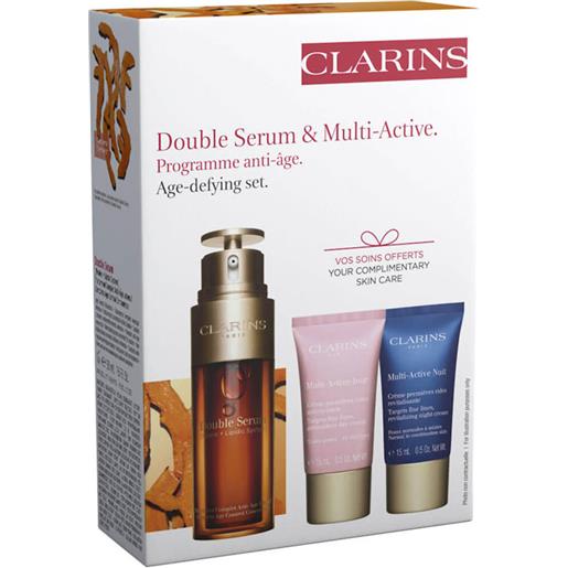 Clarins double serum + multi-active cofanetto viso