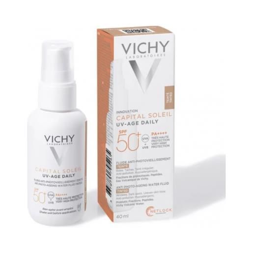VICHY (L'Oreal Italia SpA) vichy capital uv-age colorata spf50+ - fluido visocolorato antietà con fattore di protezione solare - 40 ml