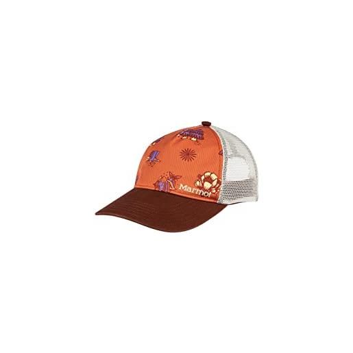 Marmot alpine soft mesh trucker, cappello da baseball, berretto con protezione uv, regolabile, per l'esterno, sport e viaggi, amber dj javier, s/m
