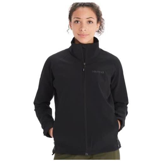 Marmot donna wm's alsek jacket, giacca in softshell idrorepellente, giacca funzionale traspirante, giacca outdoor antivento, black, s