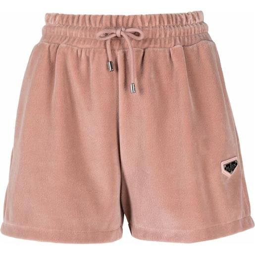 Philipp Plein shorts con logo - rosa