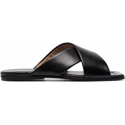 Marsèll sandali con design a incrocio - nero
