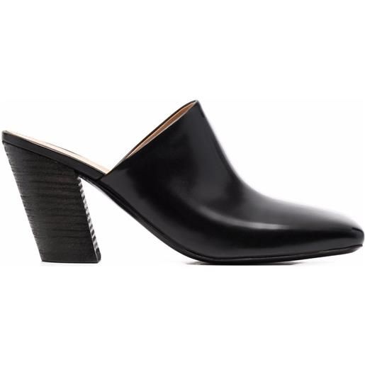 Marsèll mules con punta quadrata - nero