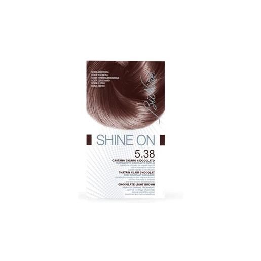 Bionike - shine on tintura colore castano ambrato 5.38 confezione 125 ml
