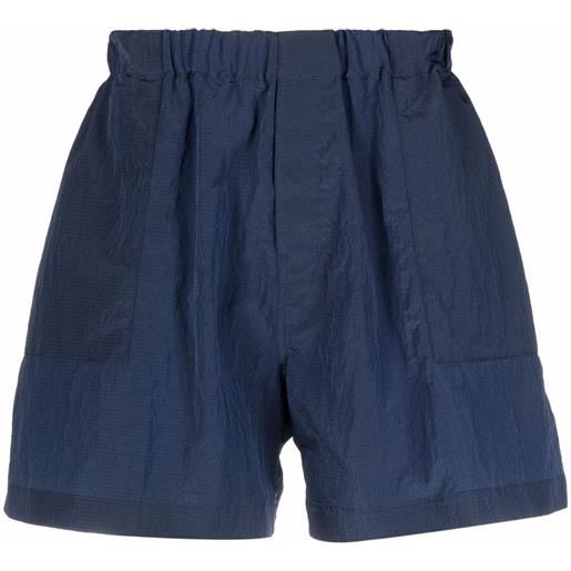 Mackintosh shorts sportivi con logo - blu