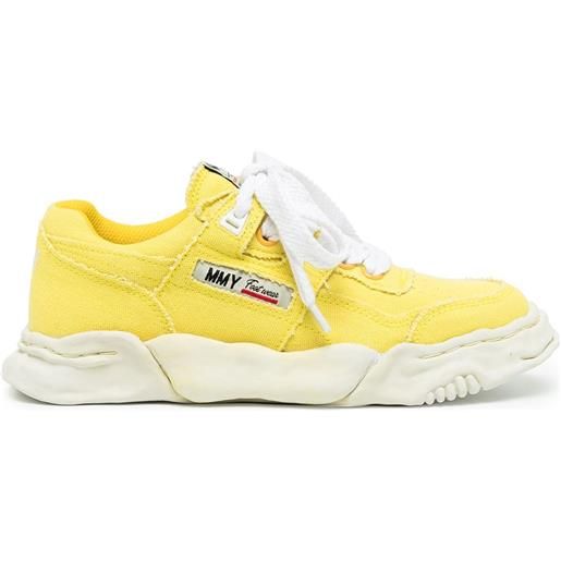 Maison Mihara Yasuhiro sneakers con logo - giallo