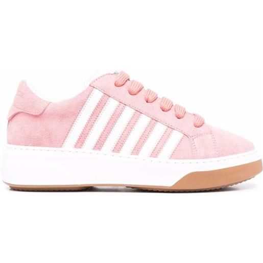 Dsquared2 sneakers con righe - rosa