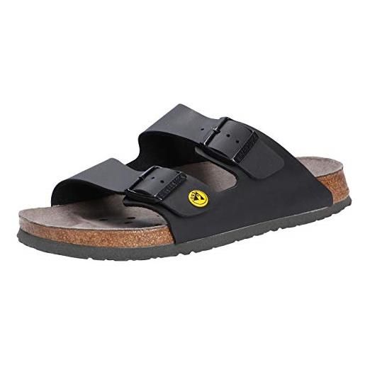 Birkenstock, arizona-scarpe da lavoro antistatiche birko-flor, colore nero, taglia 38-plantare normale unisex adulti eu