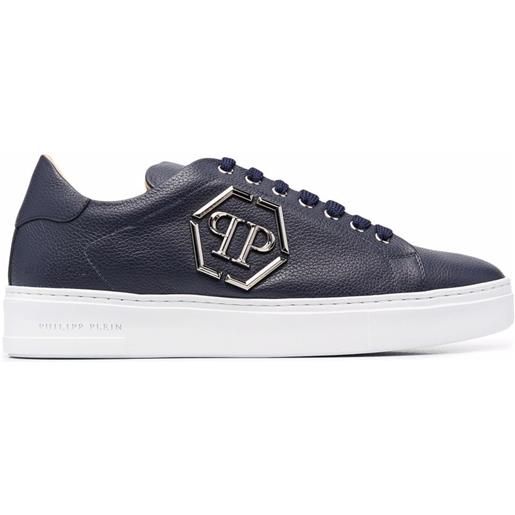 Philipp Plein sneakers hexagonal in pelle - blu